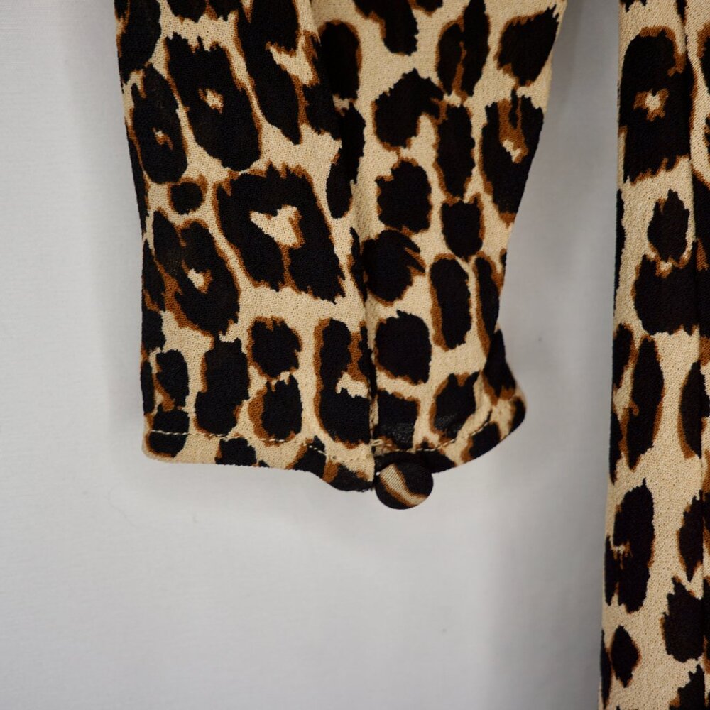 Reformation Laken Dress Leo - Size 6 fits like a 2/4 - Picture 9 of 12